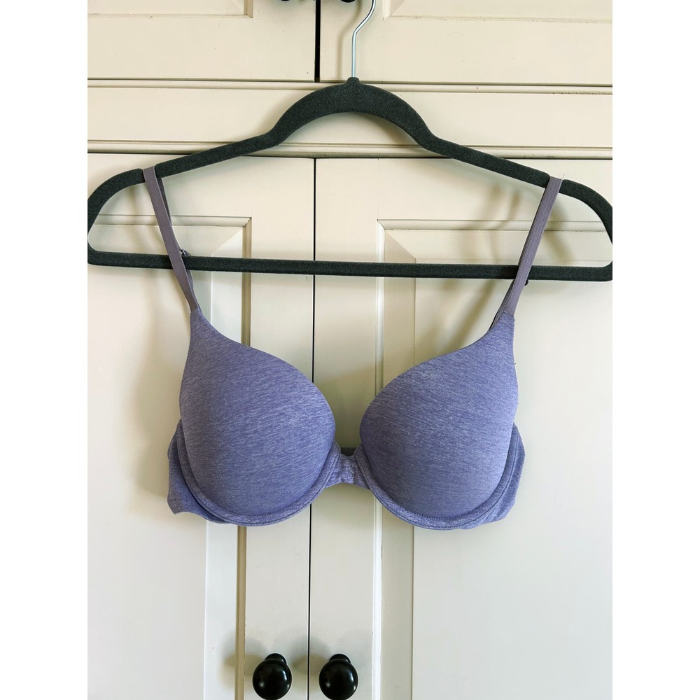Victoria's Secret Purple Padded Perfect T-Shirt Bra Size 32C Gently PreLoved
